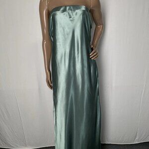 Line & Dot Women's Mariska Strapless Maxi Dress Size: L | Color: Sage Green